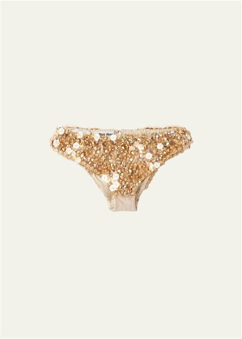 miu miu sequin underwear